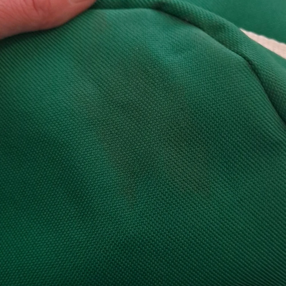 Green and White Cheerleader Canvas Barrel Duffle Gym Bag